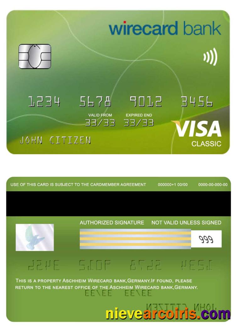 Germany Aschheim Wirecard bank visa classic card